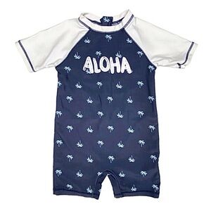 Joe Fresh ALOHA Palm Trees Rashguard Swimsuit